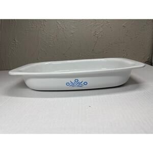 Vintage Corning Ware Blue Cornflower P-21 Roaster Casserole 13x9x2 - Made In USA